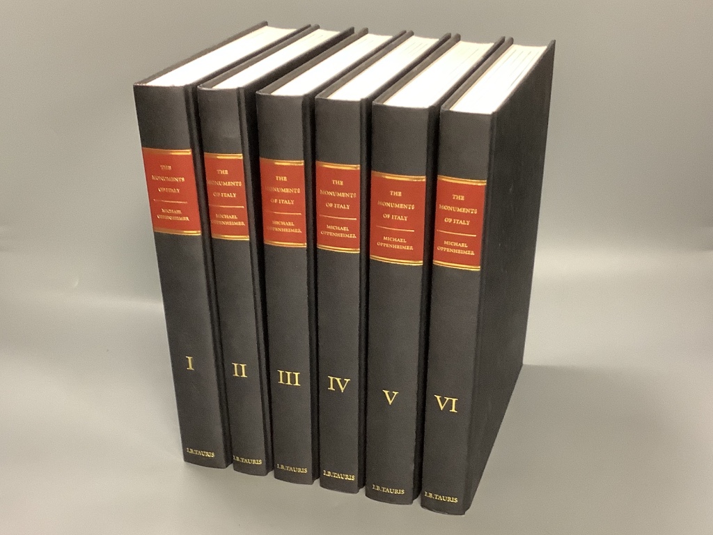 Oppenheimer, Michael, The Monuments of Italy, A Regional Survey of Art, Architecture and Archaeology from Classical to Modern Times, I. B. Tauris, 2002, vols I-VI